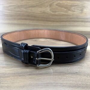 DON HUME Duty Belt 33 Black Leather 2.25‎ in Oklahoma USA Made